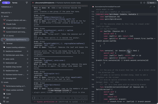 Termio — the Terminal-first Agentic Development Environment